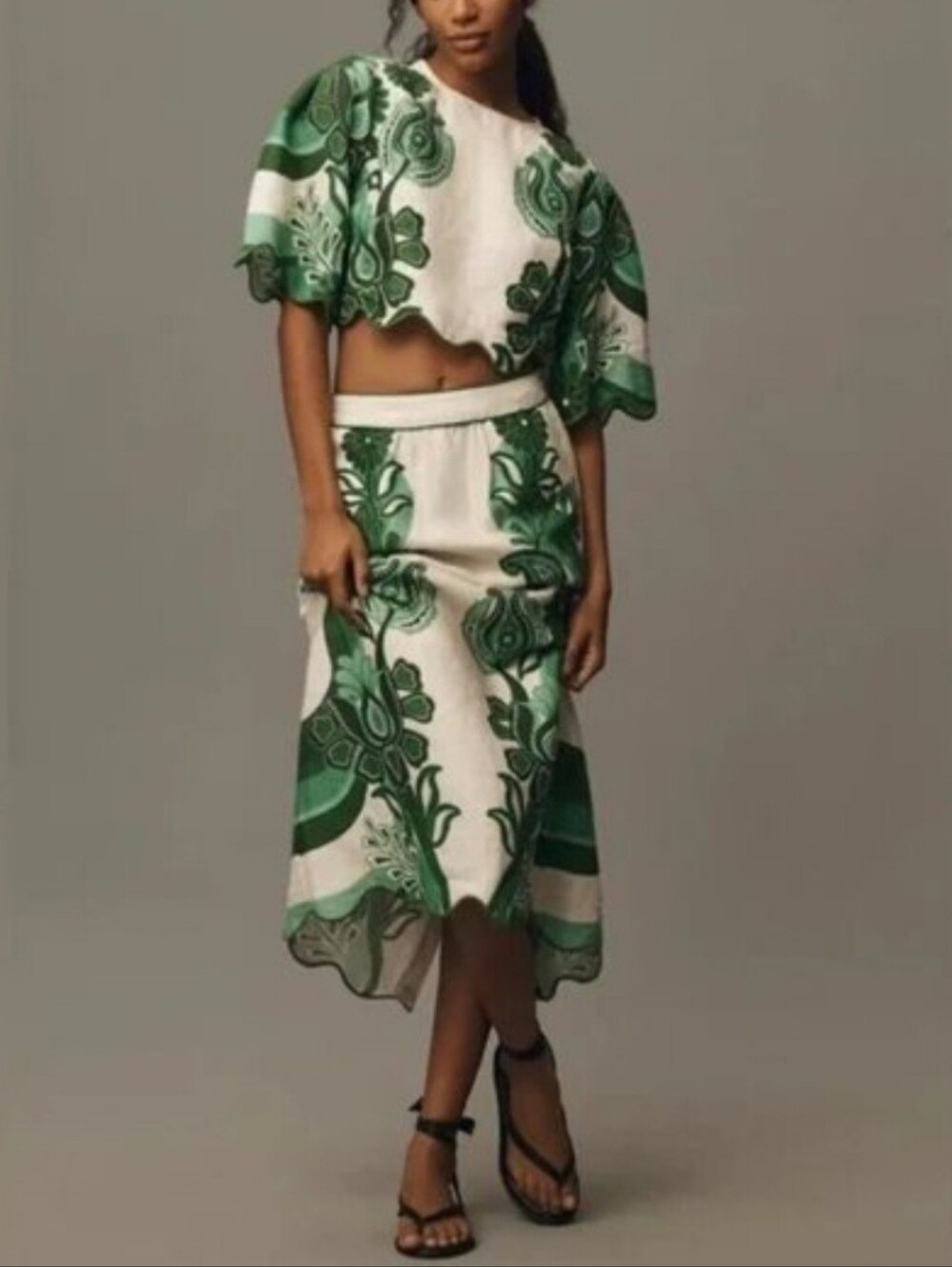 New Farm Rio Linen Skirt Set - Picture 3 of 15